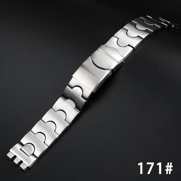 til Swatch Ur YCS YAS YGS IRONY Stålrem til Mænd og Kvinder 19/17MM 17mm Black-171#