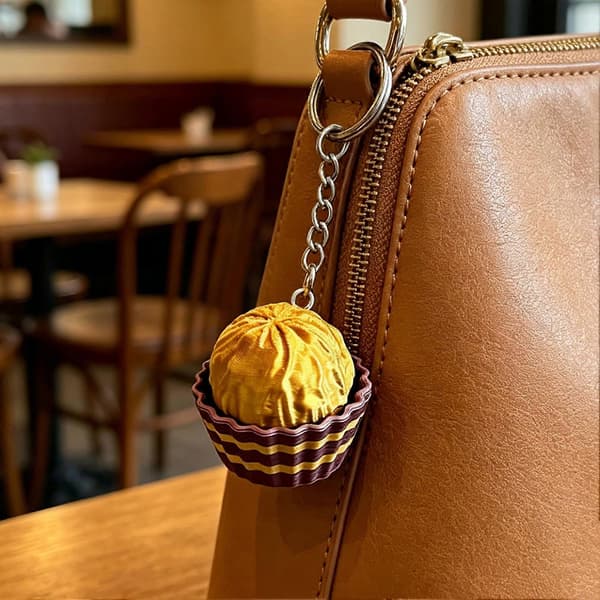 Cupcake Clicker Nøkkelring 3D-printet Knappeleke - for kontorarbeidere, studenter og angstlindring[zd] Brown