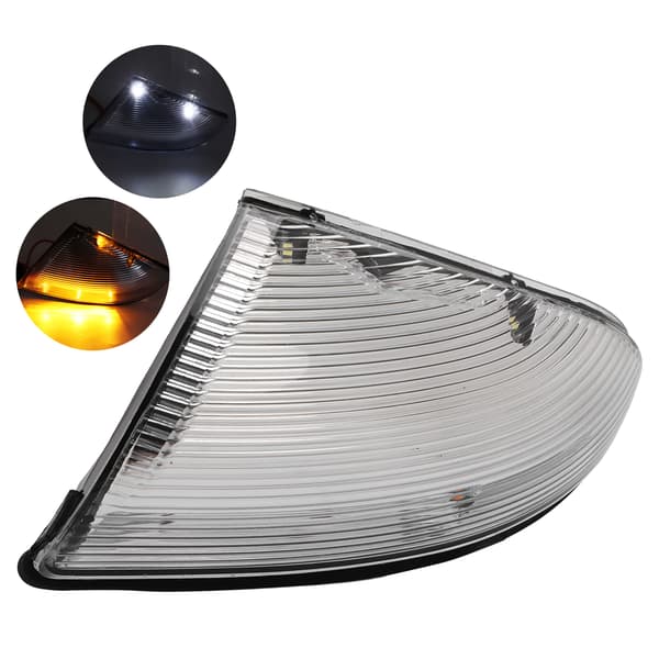 Hvit høyre sidespeil blinklys 68064949AA erstatning for Dodge RAM 1500 2500 2009-2014