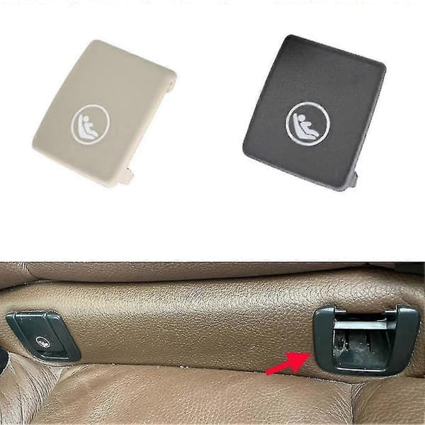 [zd]Bil Bagkrog Isofix Beskyttelse Til V60 V90 Xc40 Xc60 S60 S90 - 2x Sort Barnesikkerhed -Sy