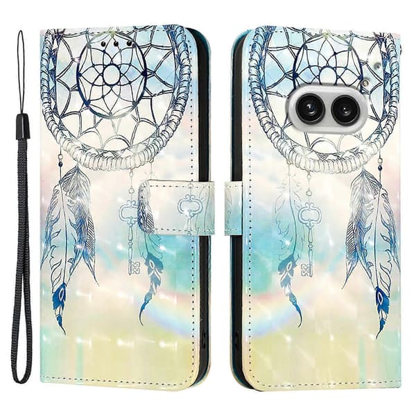 För Nothing Phone (2a) Plus/Phone (2a) Läderfodral 3D Mönstertryck Plånboksställ Mobilskal me[zd]