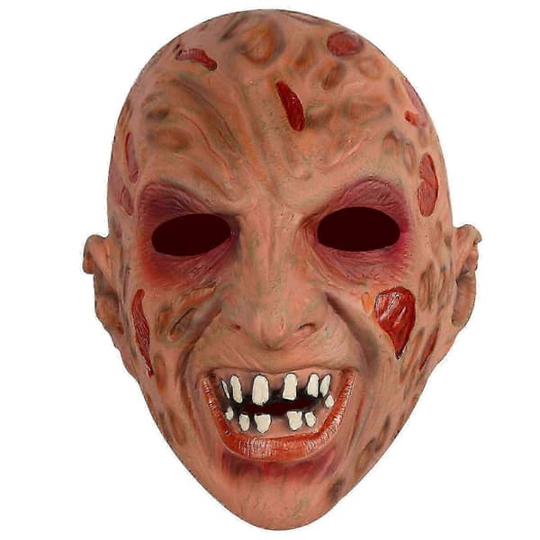 Freddy Krueger -lateksimaski ja -käsinesetti Halloween-asusteeksi Balaclava and gloves