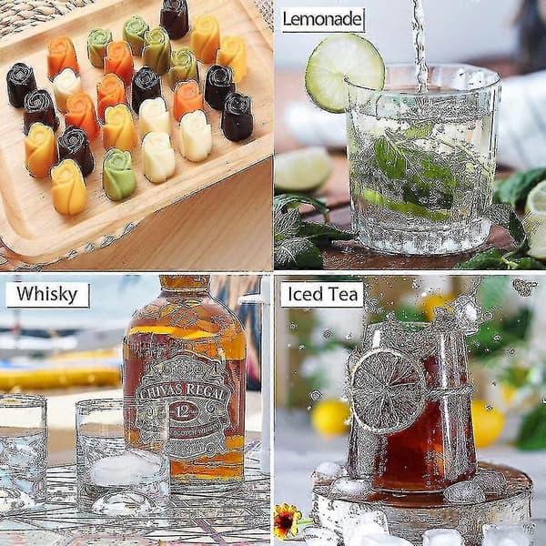 Isbitsformar återanvändbara för whiskycocktailchoklad[zd]