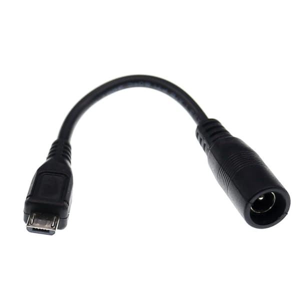 [zd]5.5x2.1mm DC strømstik til Micro USB han opladeradapterkabel til tablet
