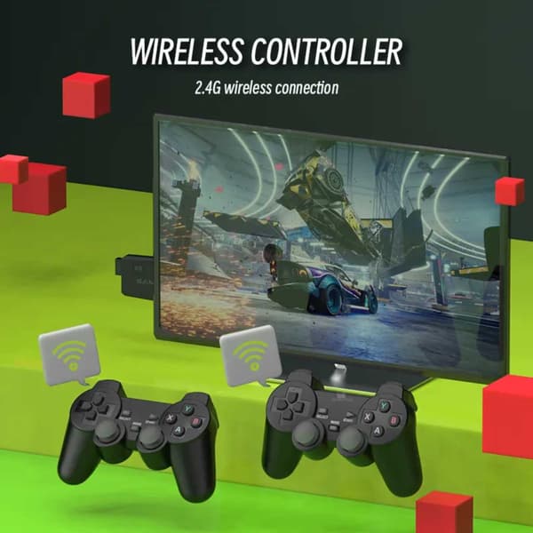 [zd]M8 Game Stick Lite 2024 20.000+ retro TV-spil sort black