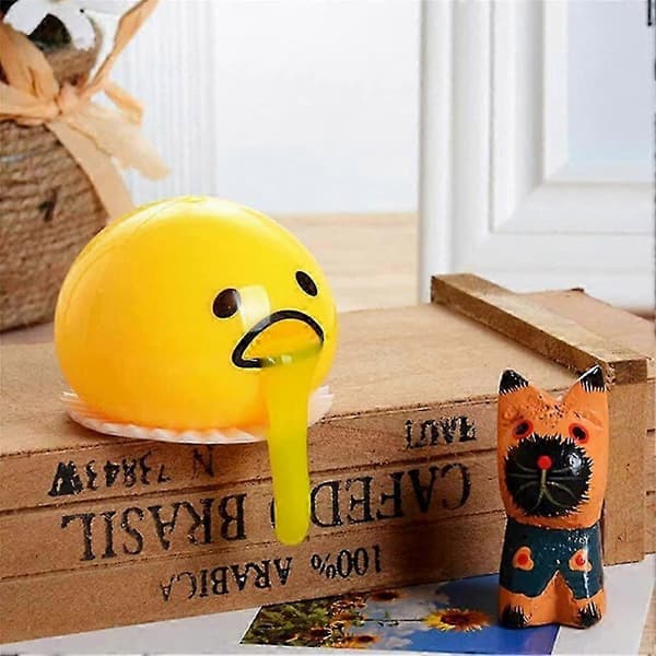 [zd]6 stk. Crazy Breaking Eggs Stress Relief Legetøj, Anti-Stress Fidget Squishy Bold til Voksne og Børn 1pc