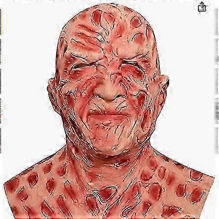 Freddy Krueger -lateksimaski ja -käsinesetti Halloween-asusteeksi jumper L