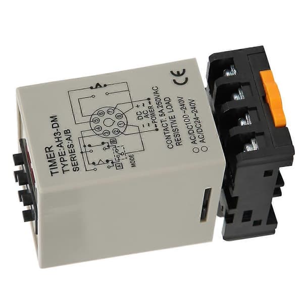 Fördröjningsrelä Digital Display A/B Dubbelläge med Bas Hög Noggrannhet AC220V AH3-DM