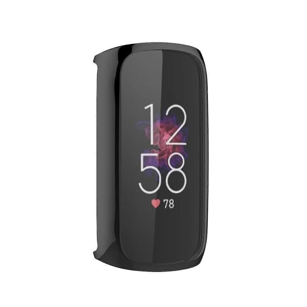 Galvaniserad Tpu Klockram Fodral Skydd För Fitbit Luxe Style A Other Smartwatch Model Black