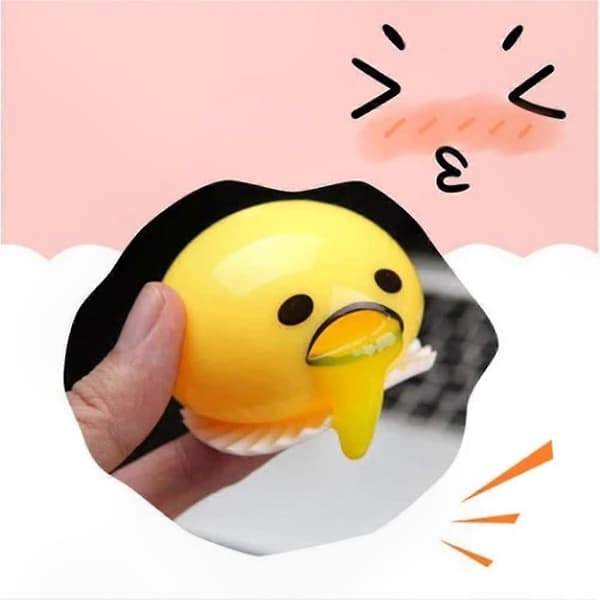 [zd]6 stk. Crazy Breaking Eggs Stress Relief Legetøj, Anti-Stress Fidget Squishy Bold til Voksne og Børn 1pc