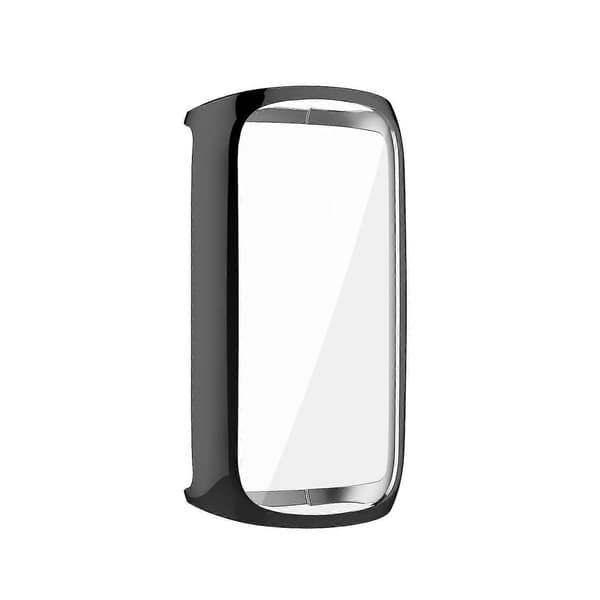 Galvaniserad Tpu Klockram Fodral Skydd För Fitbit Luxe Style A Other Smartwatch Model Black