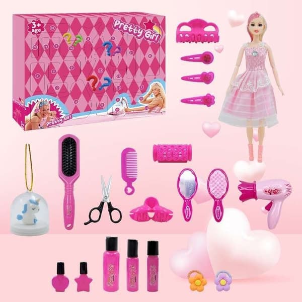 Barbie Julekalender - Julekalender 2024 Flerfarget