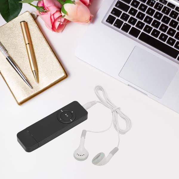 (Sort) MP3-afspiller, 64 GB bærbar tabsløs digital musik MP3