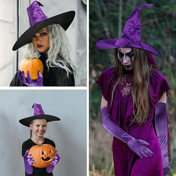 Vampyrer Halloween Hat Sæt Sceneoptrædener Hat Multifunktionel Heksehat til Temafester og Sceneoptrædener[zd]