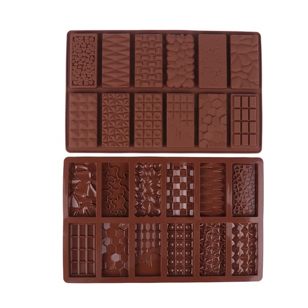 1 Stk 12 Hulrum Silikone Chokoladeforme DIY[zd] Brown