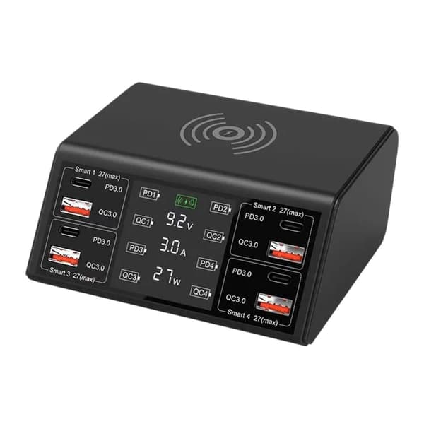 [zd]Multifunksjonslader Høy Effekt 100W 8-Port USB C-lader 2