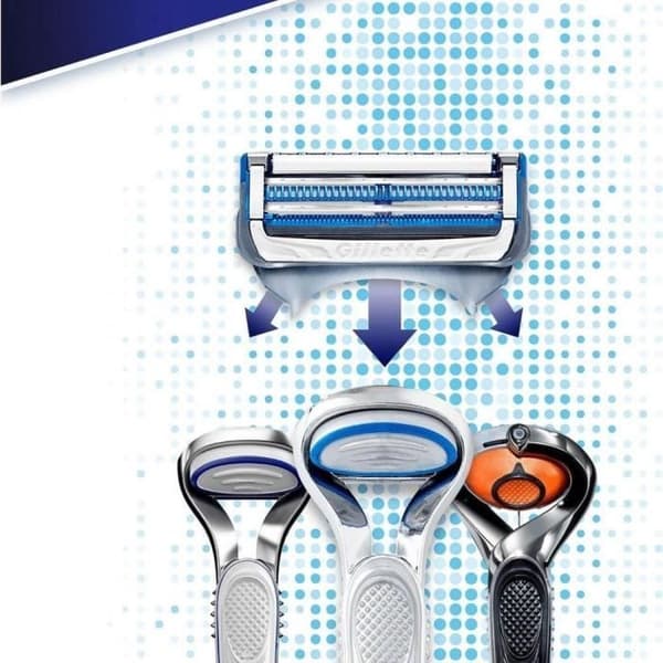 Gillette Skinguard Sensitive Razor Blades - Herr - Paket om 8 Vit