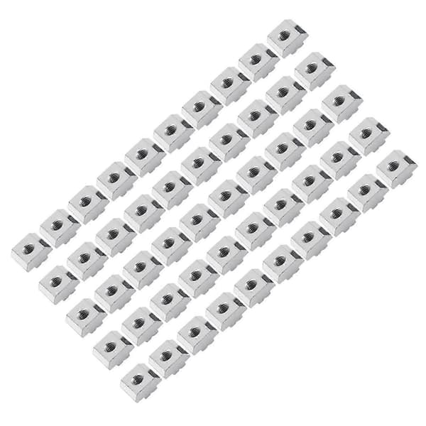 Nikkelbelagt karbonstål glidende T-spormutter for tilbehør til aluminiumsprofiler (EU30 M6)