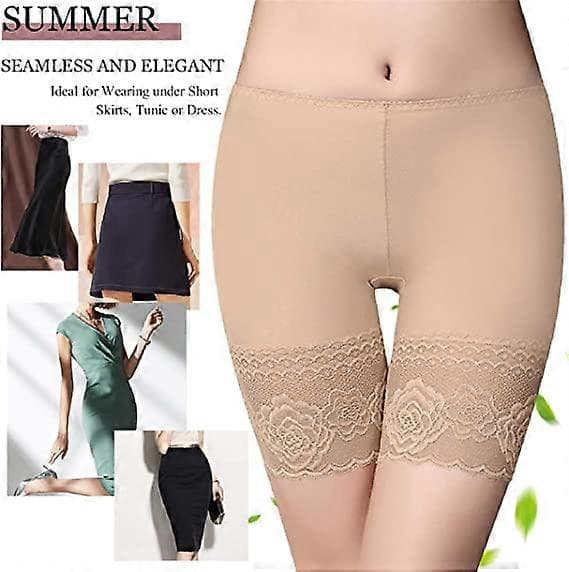 Sikkerhetsshorts for kvinner Elastisk blonde Sykkel Sikkerhetsshorts Lange Shorts Anti-gnagsår Truser Kort Legging Boxer (3-pakning)