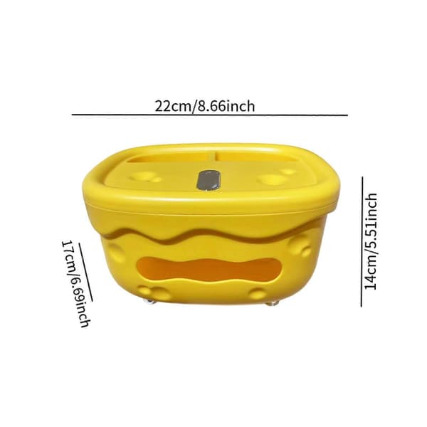 Vævskasse Organizer Opbevaring Moderne Multifunktionel Vævsdispenser med Pen Yellow
