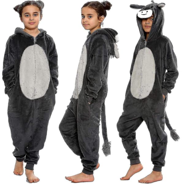 Black Friday Unisex Esel Dyre-onesie Pyjamassett 3-4 Years