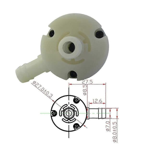 -370B DC Mini Vattenpump 12V Högtryckspump Hushålls Självsugande Högflödes Mini Vattenpump Motor