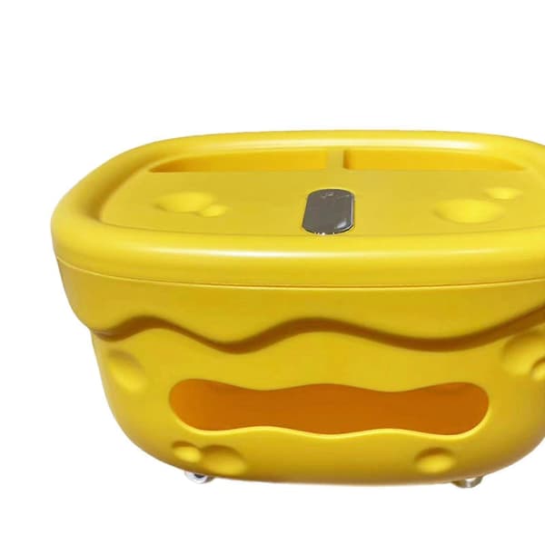 Vævskasse Organizer Opbevaring Moderne Multifunktionel Vævsdispenser med Pen Yellow