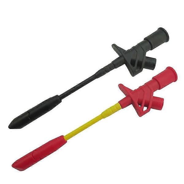 Trådpiercing nålespidser Testsonde Isolationspiercing nål Multimeter testsonder (2 stk., sort+rød)[zd]