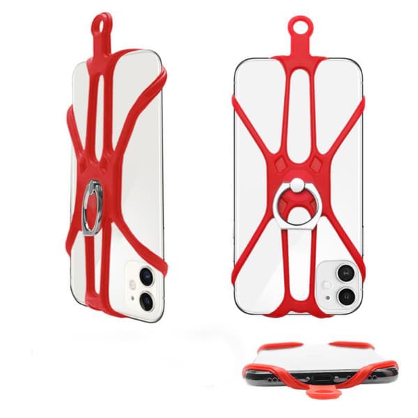 [zd]Praktisk mobilholder Ringholder Universal Svart