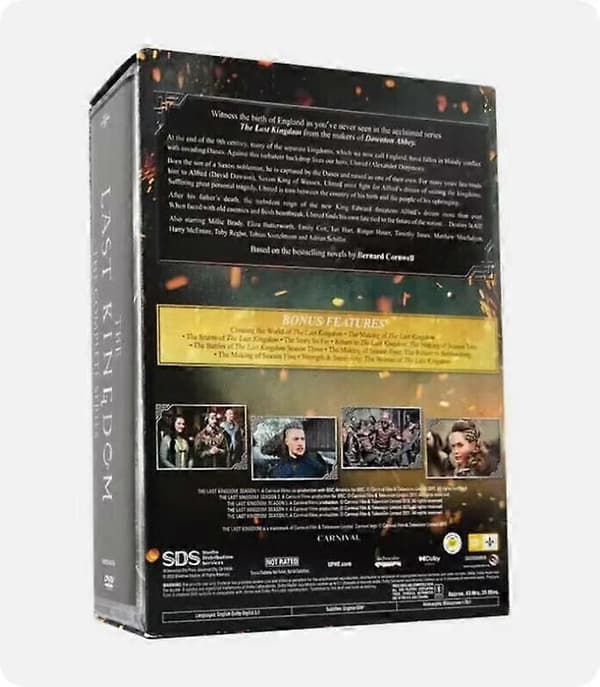 The Last Kingdom: Den komplette serien sesong 1-5 DVD 18 disker