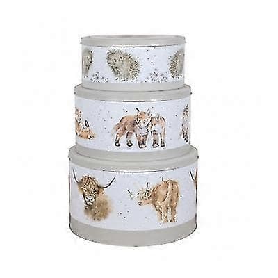 Wrendale Designs Sett med 3 kakebokser