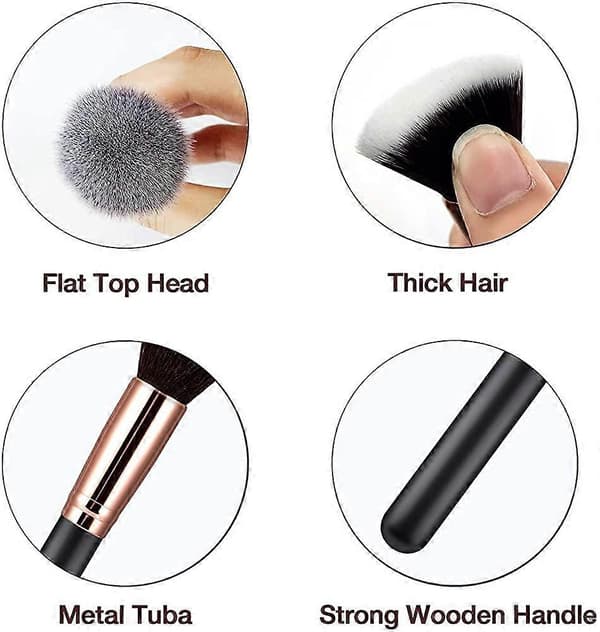 makeupbørste makeupbørste, foundationbørste, makeupbørste
