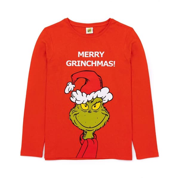 Grinchen Dame Julepyjamas Sæt M Rød/Grøn/Hvid Red/Green/White M