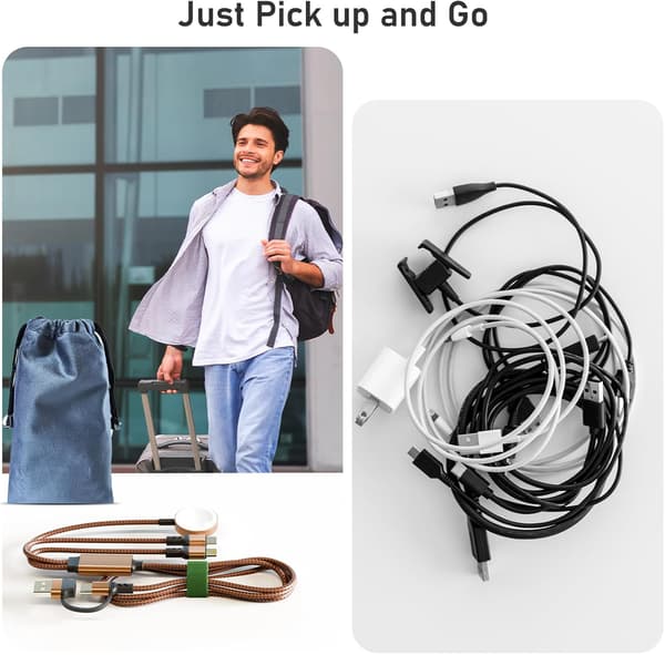 [zd]2025 Nyeste Modell Multi 3 i 2 Ladekabel for Apple Watch-lader, Reiselader for iPhone USB C Lightning Hurtigladekabel Kompa