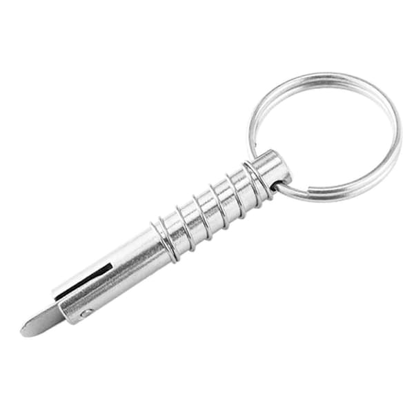 [zd]Quick Release Split Quick Release Pin 316 rustfrit stål Bimini Top Pin Marine med trækringe Båddele Hardware 8x76mm-Perfet 8x76mm