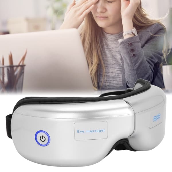 Elektrisk øjenmassageapparat Træthedslindrende varme Lufttryksvibration Øjenmassagemaskine