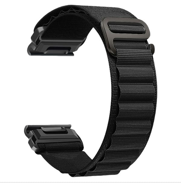 [zd]Urrem til Garmin Fenix 8/8S/6/6X/7/7X/Pro/Tactix Sort 26 mm Sort Black 26 mm