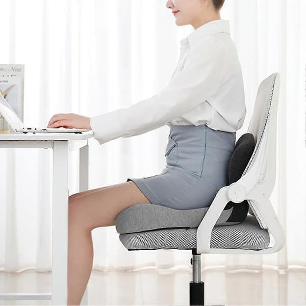 Ergonomisk memory foam-siddepude, let at rengøre til bil, studerende, skole F
