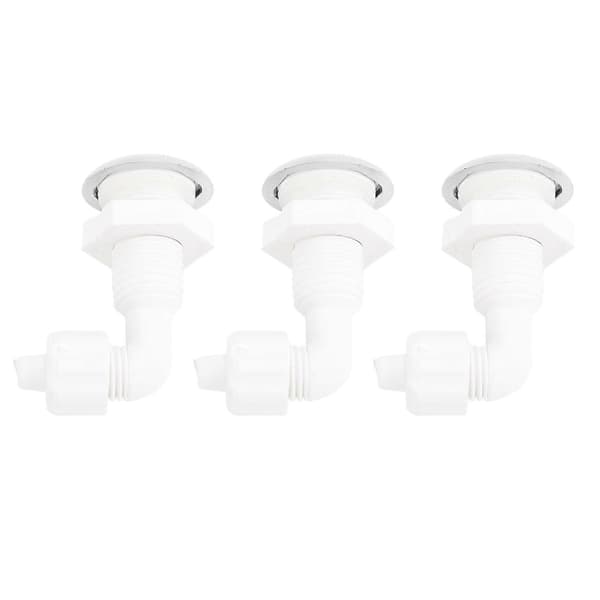 3 st bubbelbad roterande böjt luftmunstycke solid PVC bubbelbad luftstråle massage badkar munstycke för pool