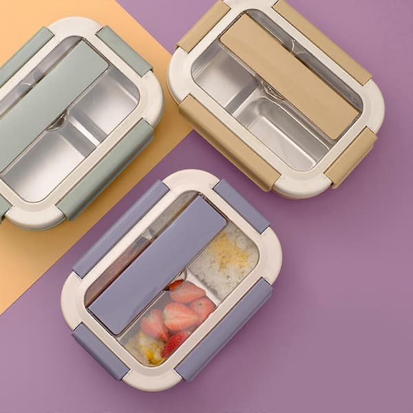Matlåda i rostfritt stål Bento Boxar Matlåda Matförvaringslådor None 201