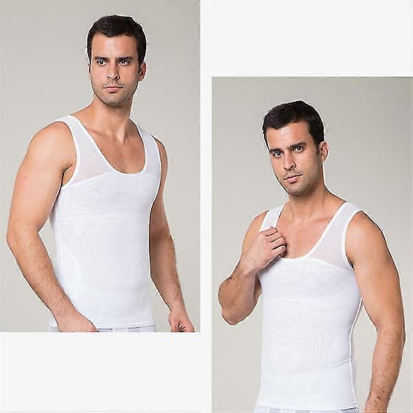 Kompresjonstrøye for menn for å skjule gynekomasti Moobs Shapewear[zd] L