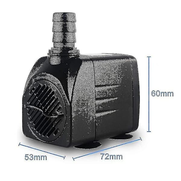 Dränkbar pump, vattenpump med fontänpump med 1,5 meter sladd - storlek 10W
