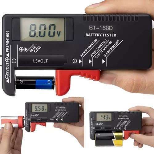 [zd]Batteritester med LCD - Batteritester - Svart Black Svart