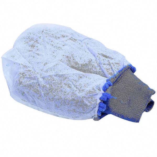 2x Premium Mikrofiber Chenille Superabsorberande Biltvättvantar för Vax & Tvätt (Blå)
