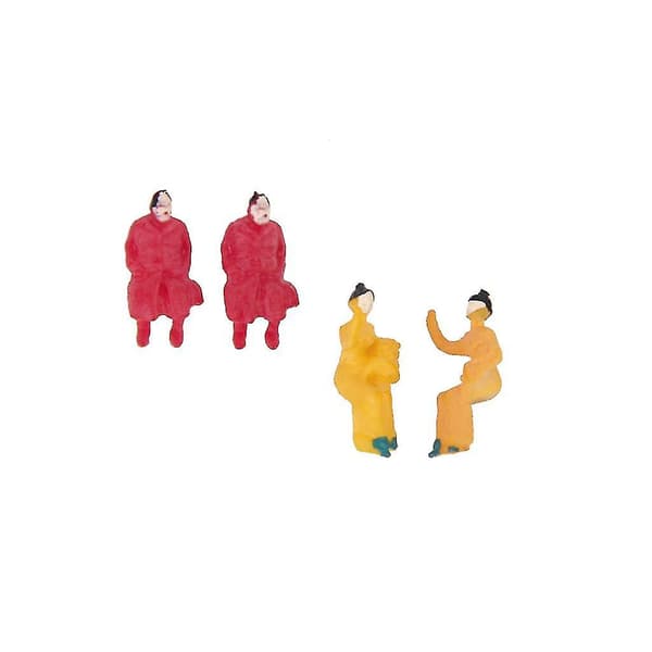 20x50st Malte modell-tog sittende passasjerfigurer 1:87 HO-skala