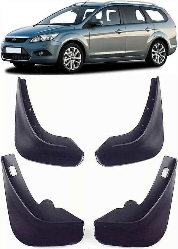 Främre och bakre stänkskärmar (4 st totalt) för 2005-2011 Ford Focus MK2 II Kombi.