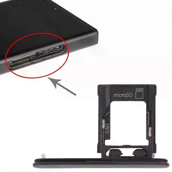 SIM-kortskuff + Micro SD-kortskuff for Sony Xperia XZ1 Compact telefon SIM-kortholder