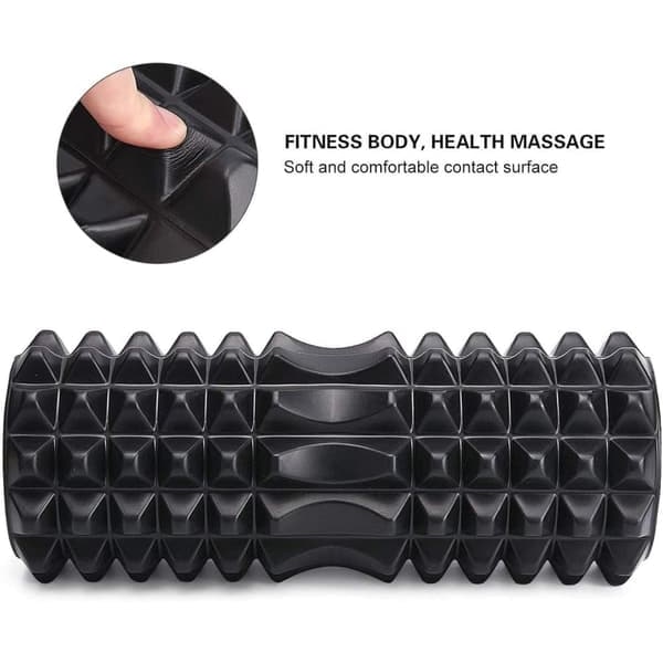 Foam Roller / Foam Roller Massage - Träning (Svart)