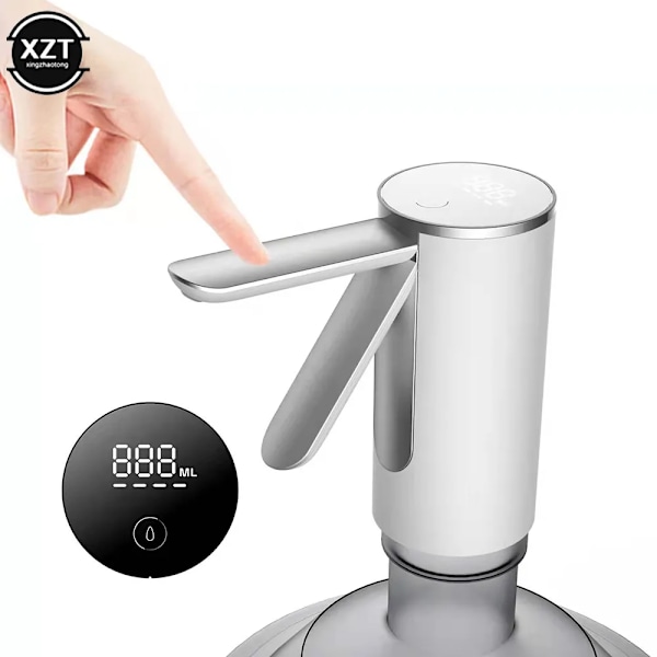 QU.Universal Vandflaskepumpe Touch Foldbar Automatisk Drikkevandspumpe Maskine Bærbar Elektrisk Dispenserpumpe