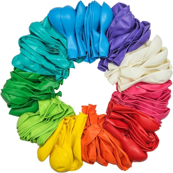 [QD] 100 Biologisk Nedbrytbare Ballonger Blandede Farger, 30 cm Store Miljøvennlige Ballonger, Perfekte Som Barnebursdagsballonger, Bryllup